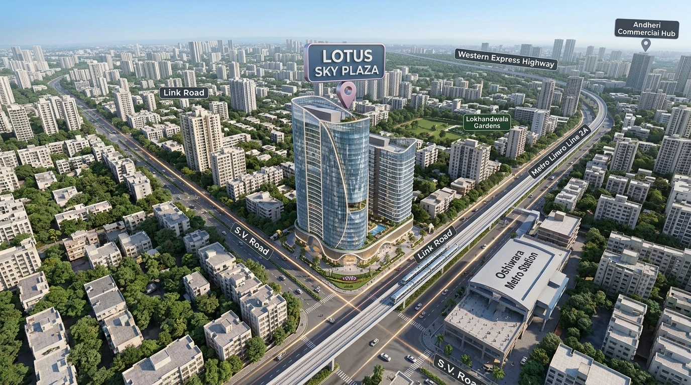 lotus sky plaza commercial offices and retail shops in mumbai